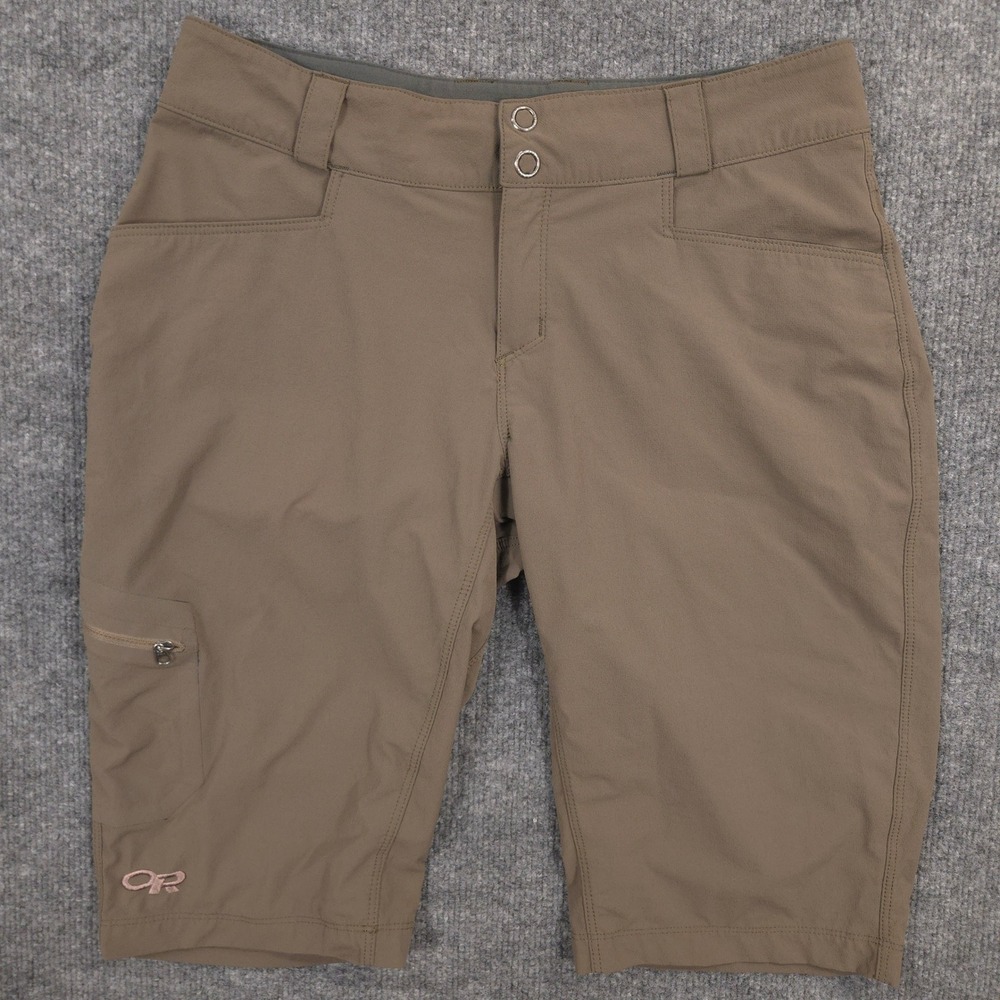 Outdoor Research Ferrosi Shorts Womens 6 Brown Performance Outdoor Trail Hiking